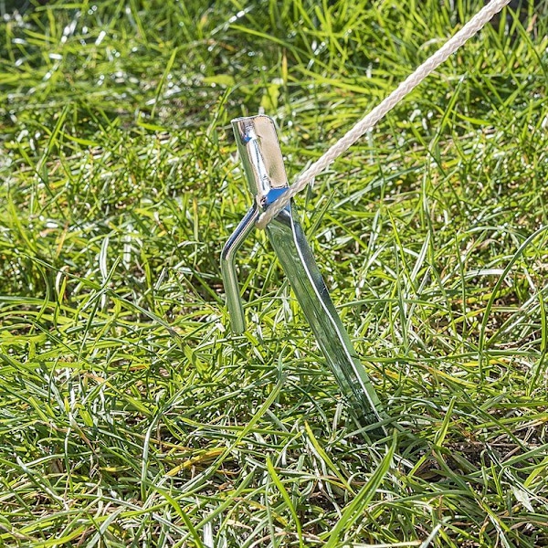 Telttanauha 30cm metalli koukulla 6 kpl polybagissa
