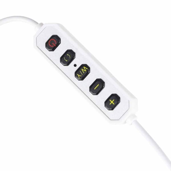 LED-skrivebordslampe til manicure med skyggefri guldbue