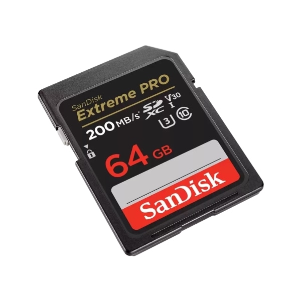 SanDisk Extreme Pro - Flash-minneskort - 64 GB - Video Class V30 / UHS-I U3 / Class10 - SDXC UHS-I