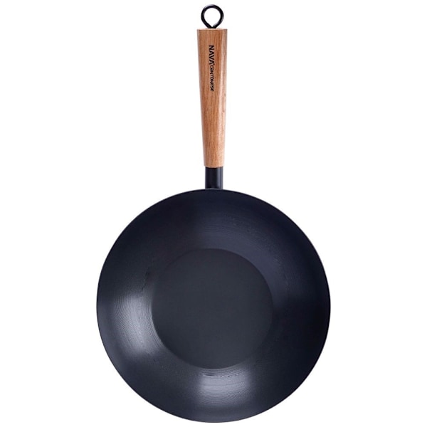 Wok i kulstofstål med non-stick belægning