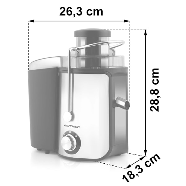 Super kraftfuld juicer BD-750 1000 WPres sund og nærende juice med juiceren BD-750. Denne juicer er perfekt til dem, der bevidst ønsker at passe p