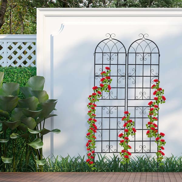 Trellis sæt af 2 i landlig stil