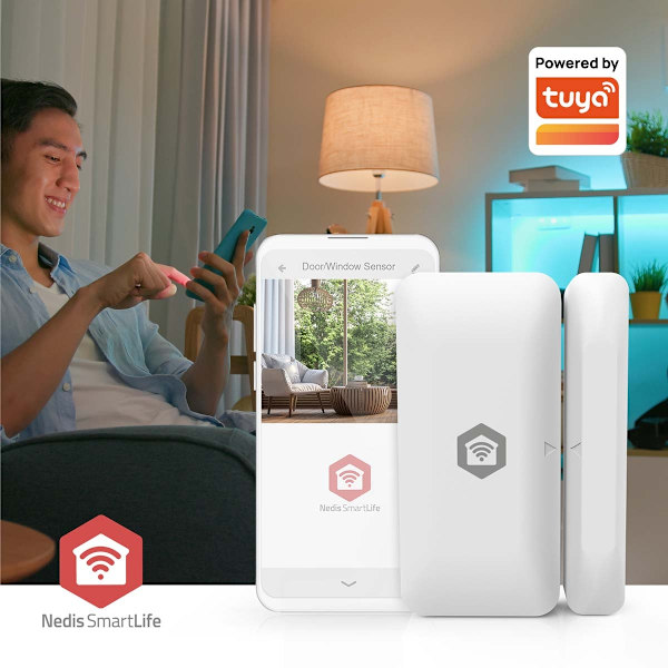 SmartLife-oviikkuna-anturi | Zigbee 3.0 | Akkukäyttöinen | Android™ / IOS | Valkoinen
