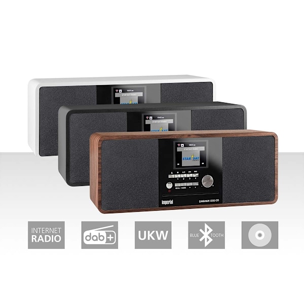 DABMAN i200 CD-monitoimiradio DAB+ / FM / Internet / Bluetooth Puinen ulkoasu