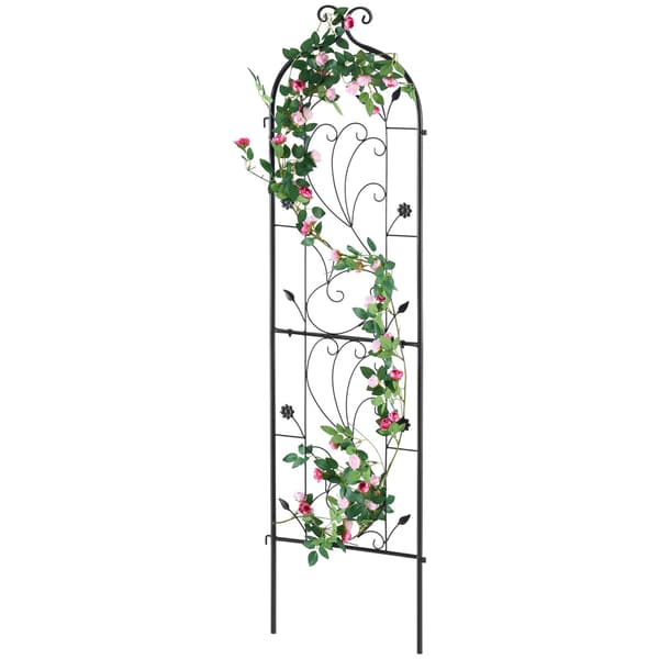 Haveespalier til klatreplanter, rustfri metal 60x15 tommer