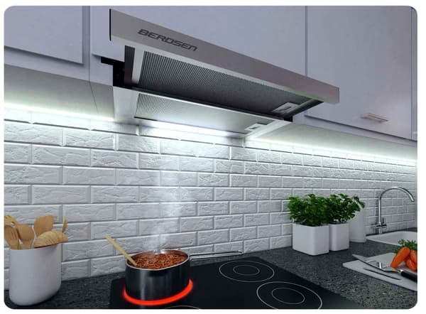 Teleskopisk emhætte Berdsen BT-229 INOX
