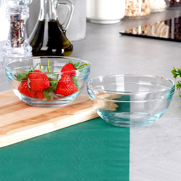 Glasskåle 14 cm, 500 ml 2 stk.
