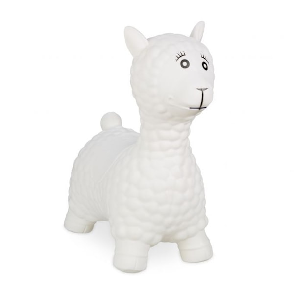 Bouncy Animal Llama i gräddvit