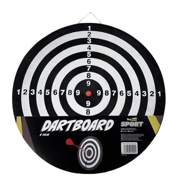 Dartskive med 36 cm diameter til sjov og træning