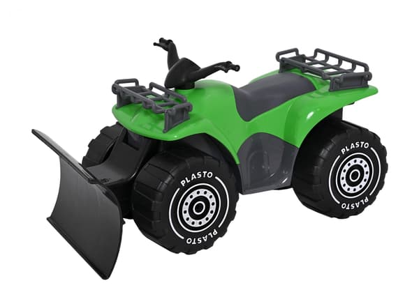 Grøn Plasto ATV med forplov, 30 cm