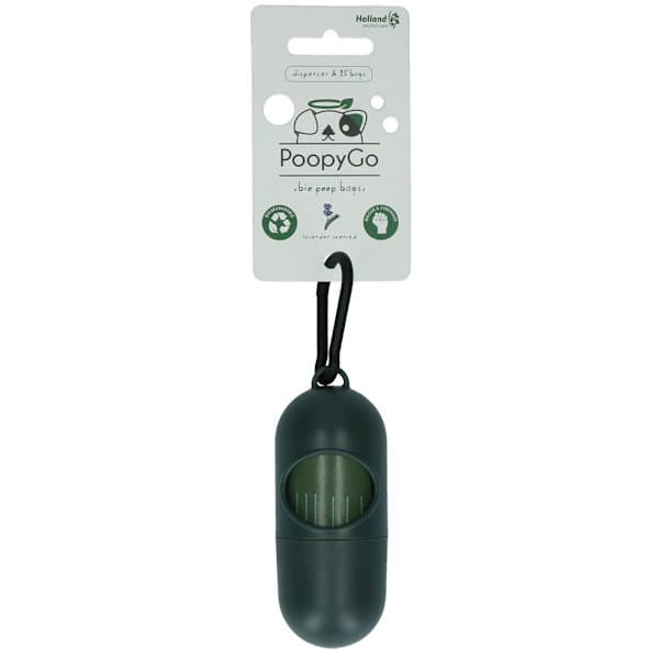 PoopyGo dispenser inkl. 15 poser Lavendelduft
