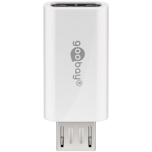 Goobay Micro-USB till USB-C OTG-adapter - Vit