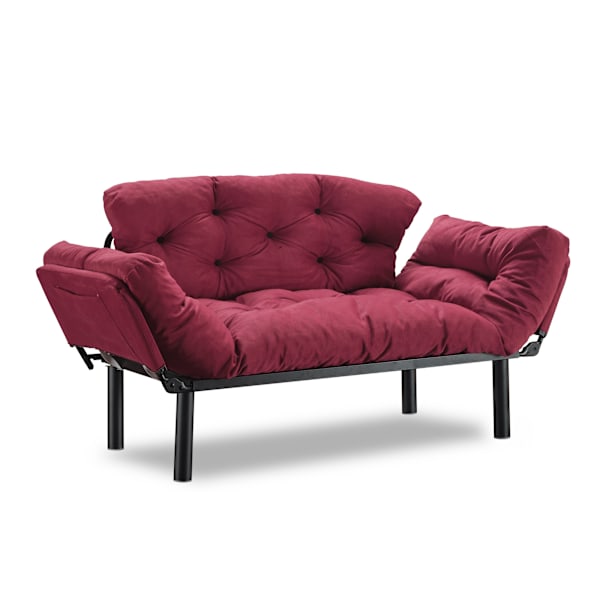 2-sæders sovesofa Nitta - rødbrun