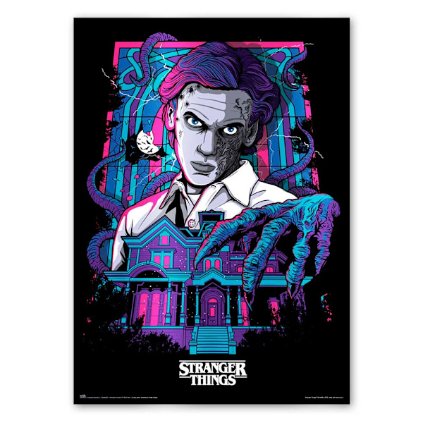 Stranger Things selvlysende plakat