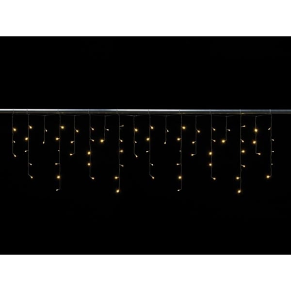 Cascade Light Led - 2 X 0,6 M - 72 varmhvide lamper - Gennemsigtig ledning - Modulator