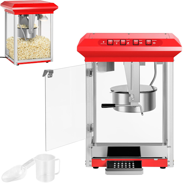 Professionel effektiv popcornmaskine 1325W Royal Catering RCPR-1325