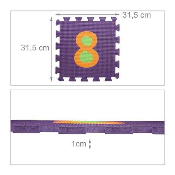 Palapelimatto ABC:llä ja numeroilla
