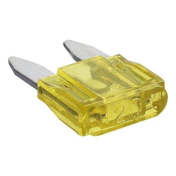 Bladsikringer mini 20A gul 6 stk i blister