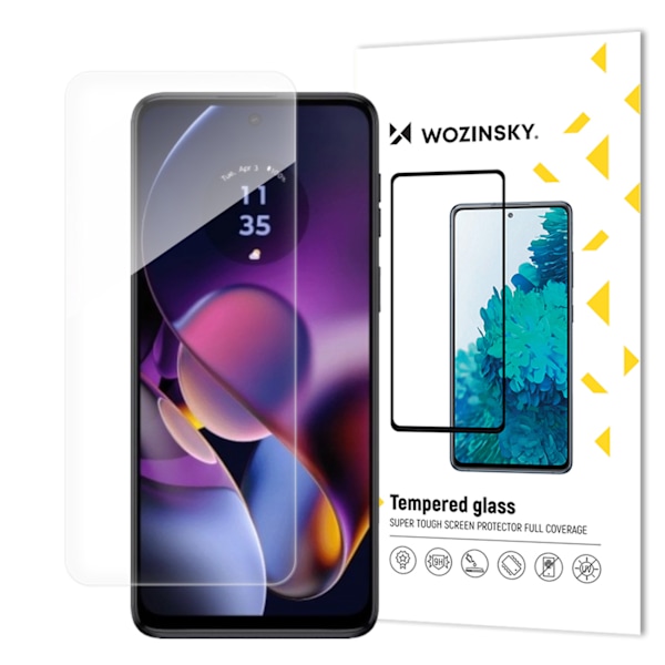 9H karkaistu lasi Motorola Moto G54:n koko näytölle