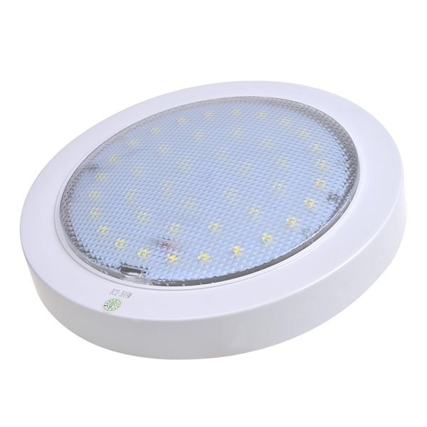 Loftslampe 42-leds 12V 840lm Ø220x50mm