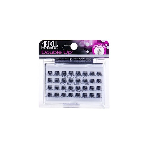 Ardell - Double Up Knotted Trio Lash Medium Black - For Women, 32 pc