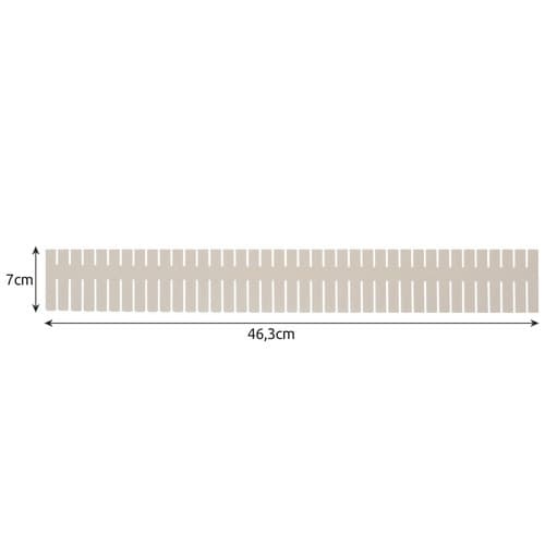 Justerbara lådavdelare, 4-pack, beige