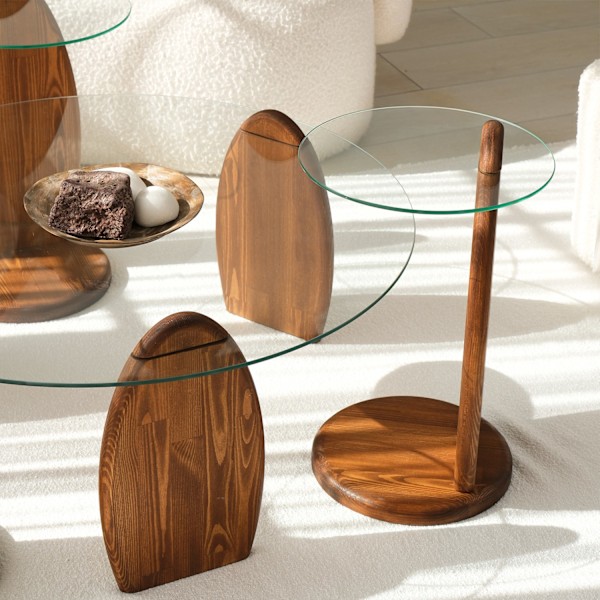 Sidobord Surf - Chesnut, Transparent