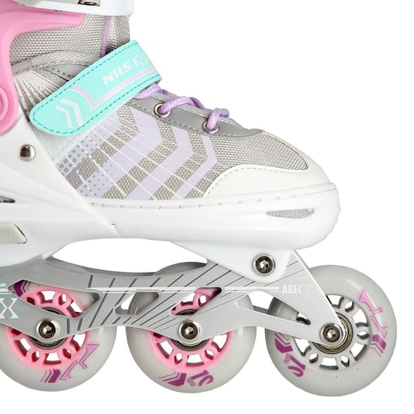 4-i-1 inline- og skøjter, pink, størrelse M (34-38)