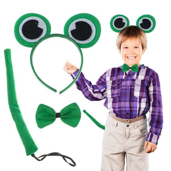 Kostume pandebånd butterfly hale sæt frø