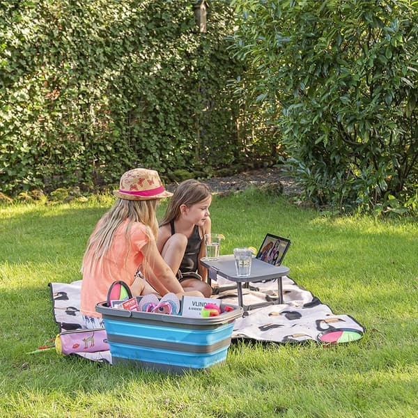 Hopfällbar picknickkorg
