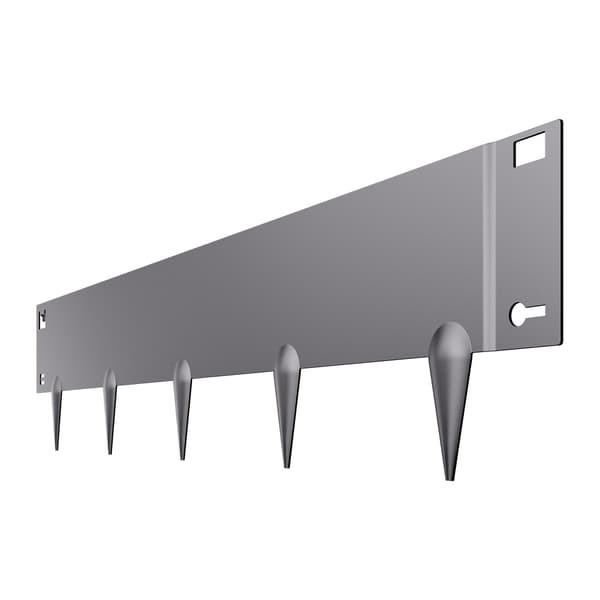 Stålkantlist, 5-pack 91 x 13 cm, galvaniserad, böjbar