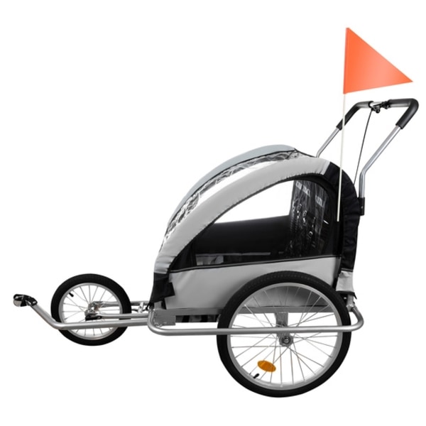 Kruzzel 25372 3in1 fjädrande cykelvagn