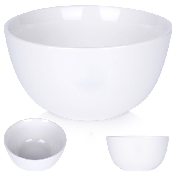 Alsidig porcelænsskål 950 ml, tåler opvaskemaskine og mikroovn