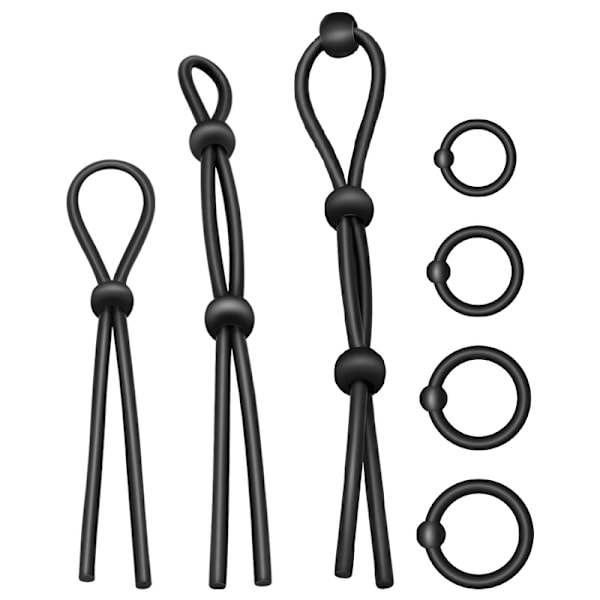 Addicted Toys - Flexibel Silikon Cock Ring Set 7 delar