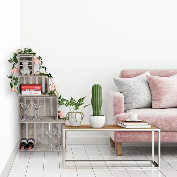 Shabby trälåda - uppsättning om 4