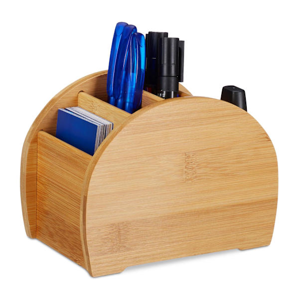 Bamboo Pen Organizer
