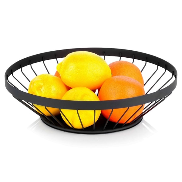 Frugtkurv metal sort MISTY 28 cm