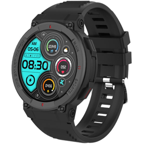 Bluetooth-älykello GPS-mustalla