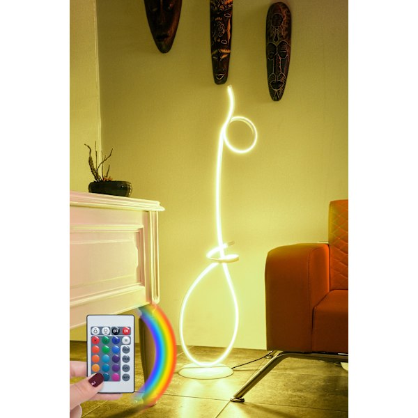 Gulvlampe Picasso Hvid - Flerfarvet