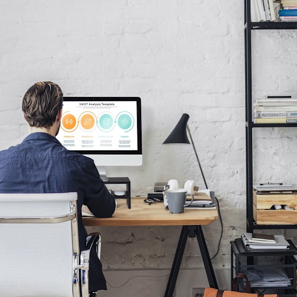 Monitorstativ sort