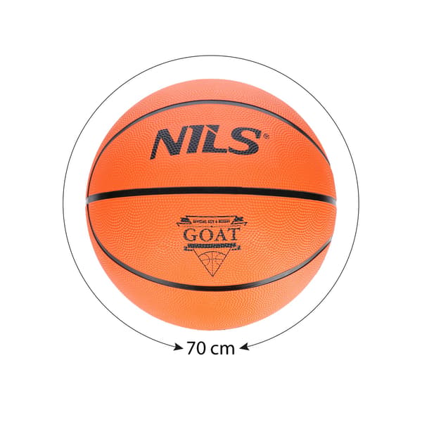 Basket orange, storlek 5, slitstarkt material