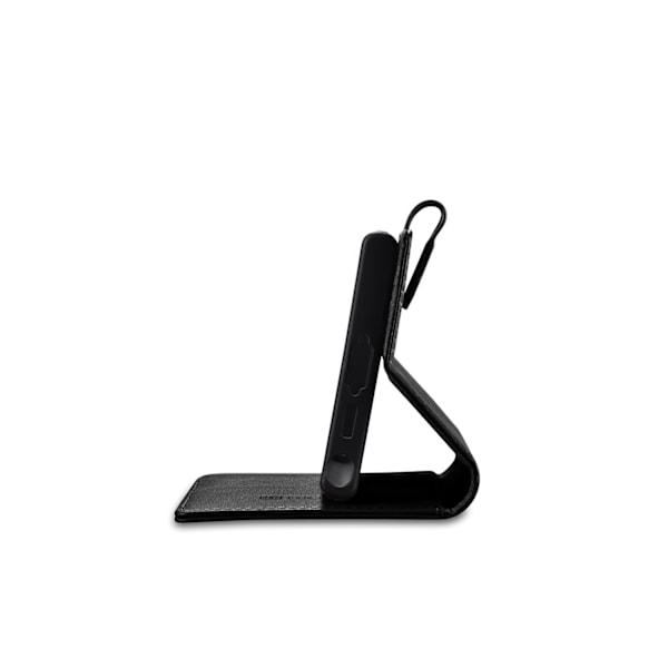 Plånboksfodral i läder till Samsung Galaxy S23 Ultra Plånboksfodral, svart