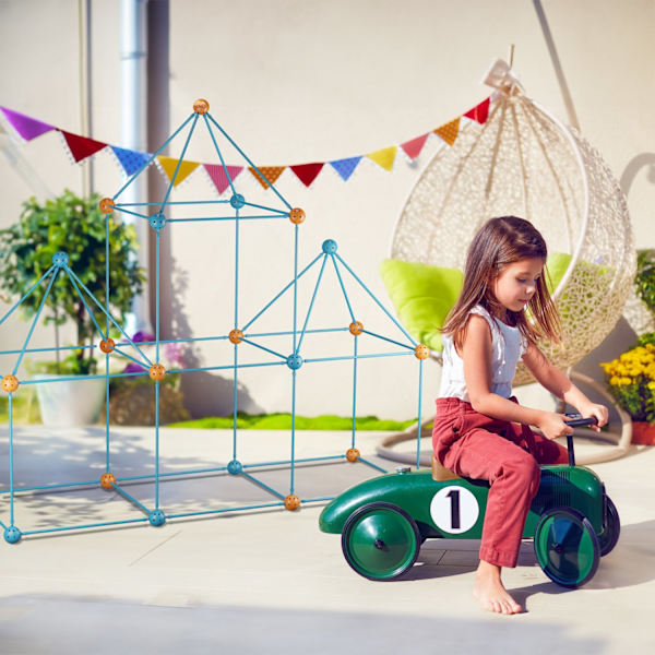 DIY byggelegetøj til at bygge en hule