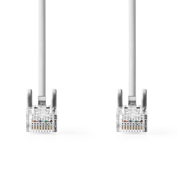 CAT5e verkkokaapeli | U/UTP | RJ45 uros | RJ45 uros | 2.00 m | Pyöreä | PVC | Harmaa | Muovipussi