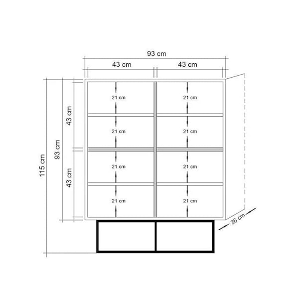 Multi Purpose Cabinet Quantum Solo - Retro