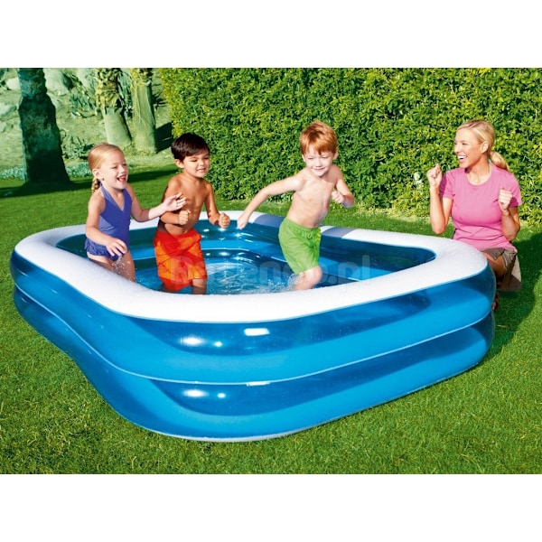 Familie oppustelig pool 262 x 175 x 51 cm Bestway 54006 + overtræk