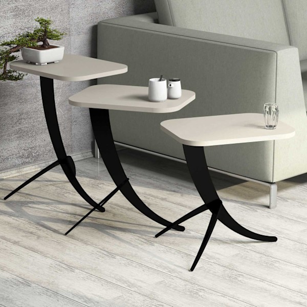 Redebord (3 stykker) Pion - Creme