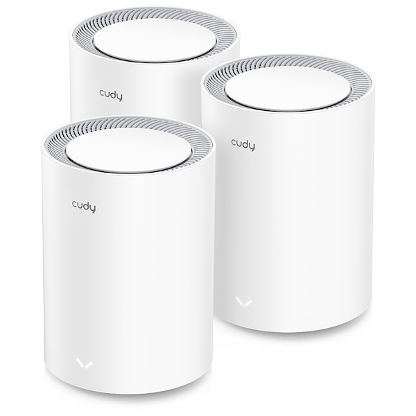 CUDY Mesh Solution M1800 3-pk AX1800 Gigabit Wi-Fi 6 Valkoinen