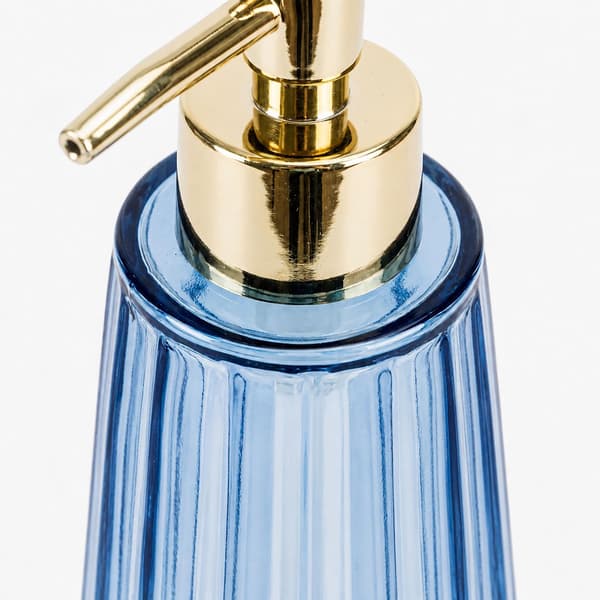 Glastvåldispensrar, set om 2, 320 ml, guldfärgade pumpar