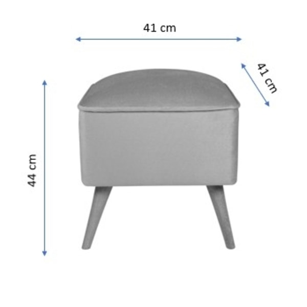 Pouffe New Bern - Tile Red